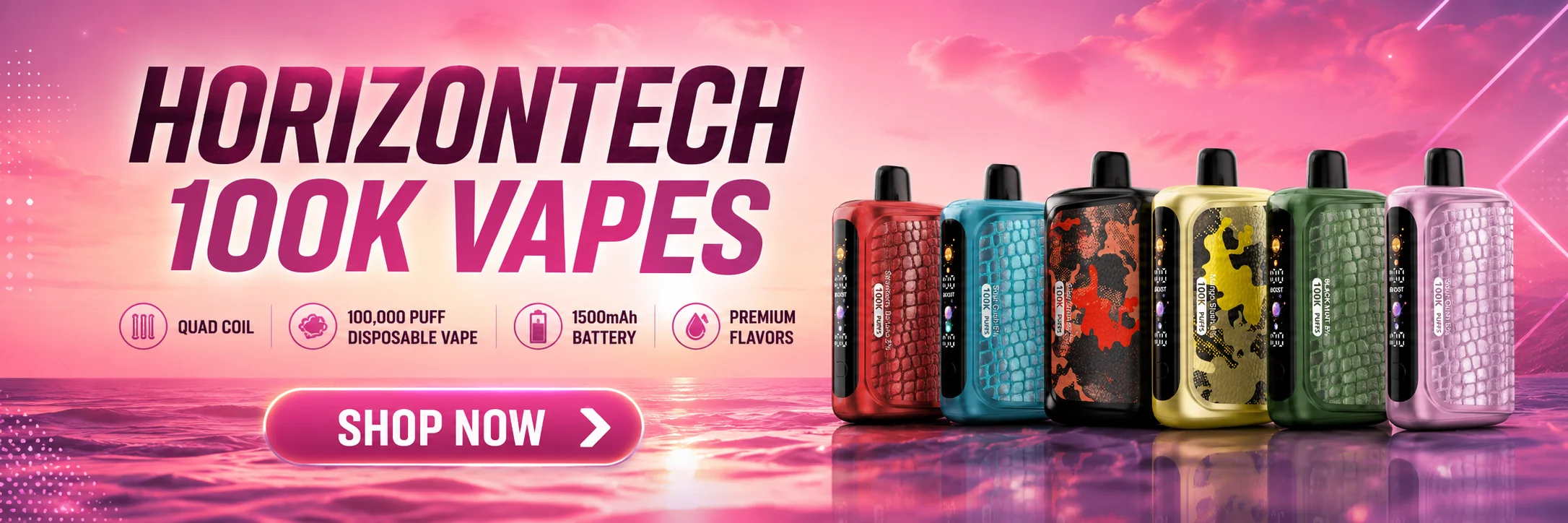 Shop HorizonTech 100K disposable vapes – all flavors